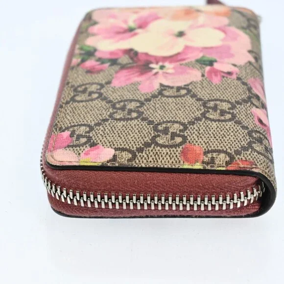 Auth Gucci Blooms Pvc Leather Coin Case #198825G23B